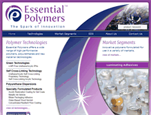 Tablet Screenshot of essentialpolymers.com